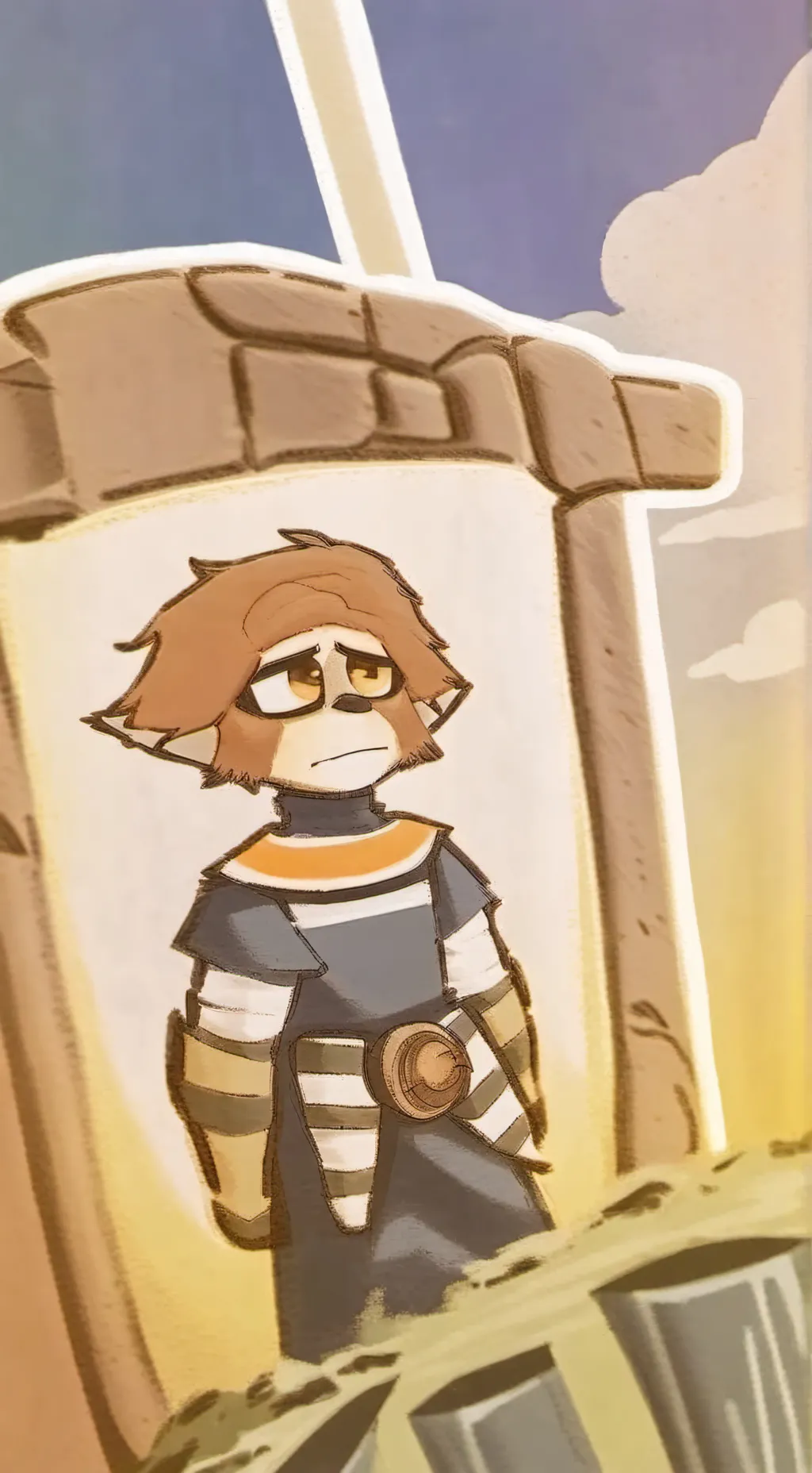 ai character: dogday! background