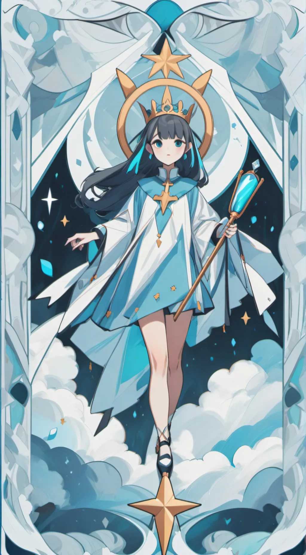 ai character: A girl background