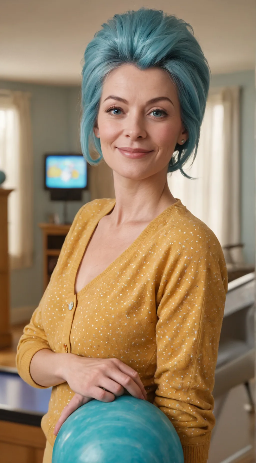 ai character: Marge Simpson background