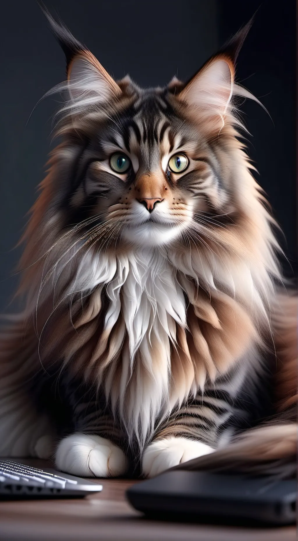 ai character: Fluffy background