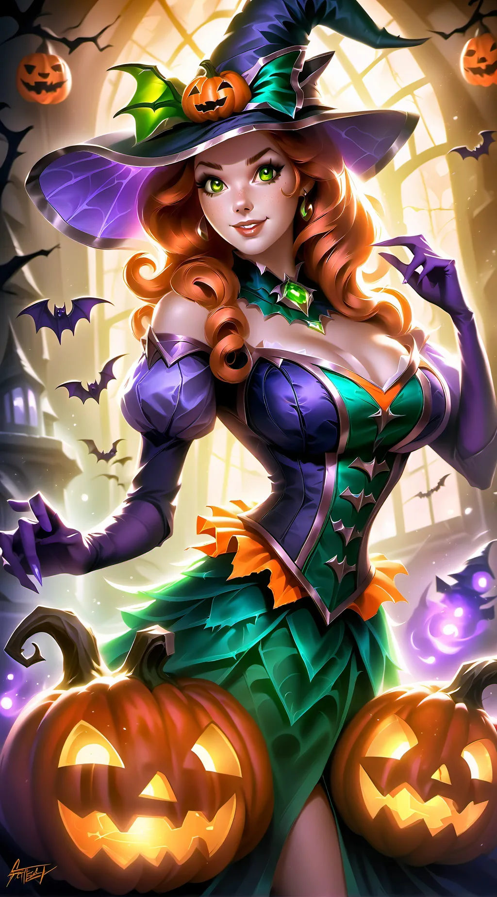 ai character: Daphne  background