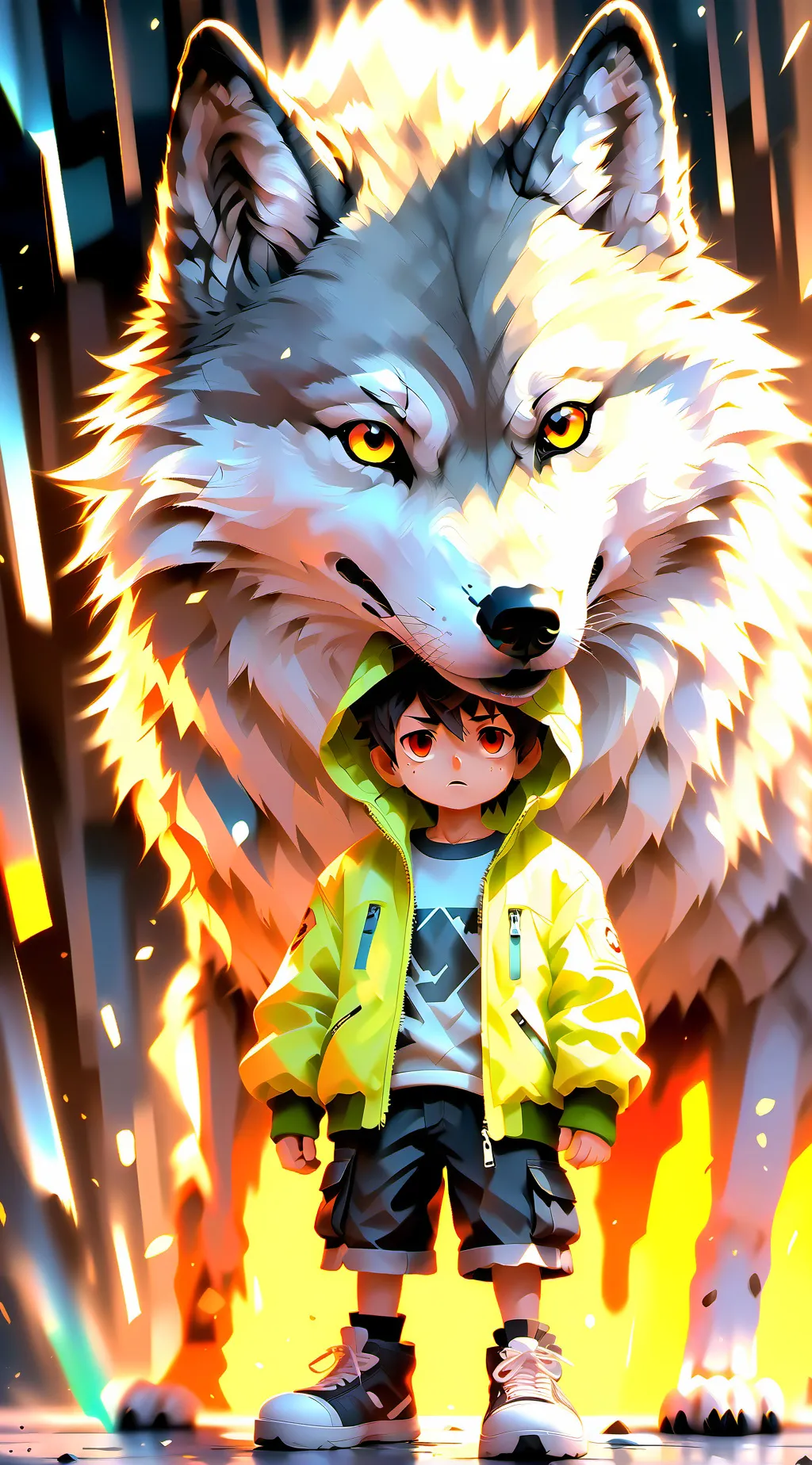 ai character: Milo,mikey background