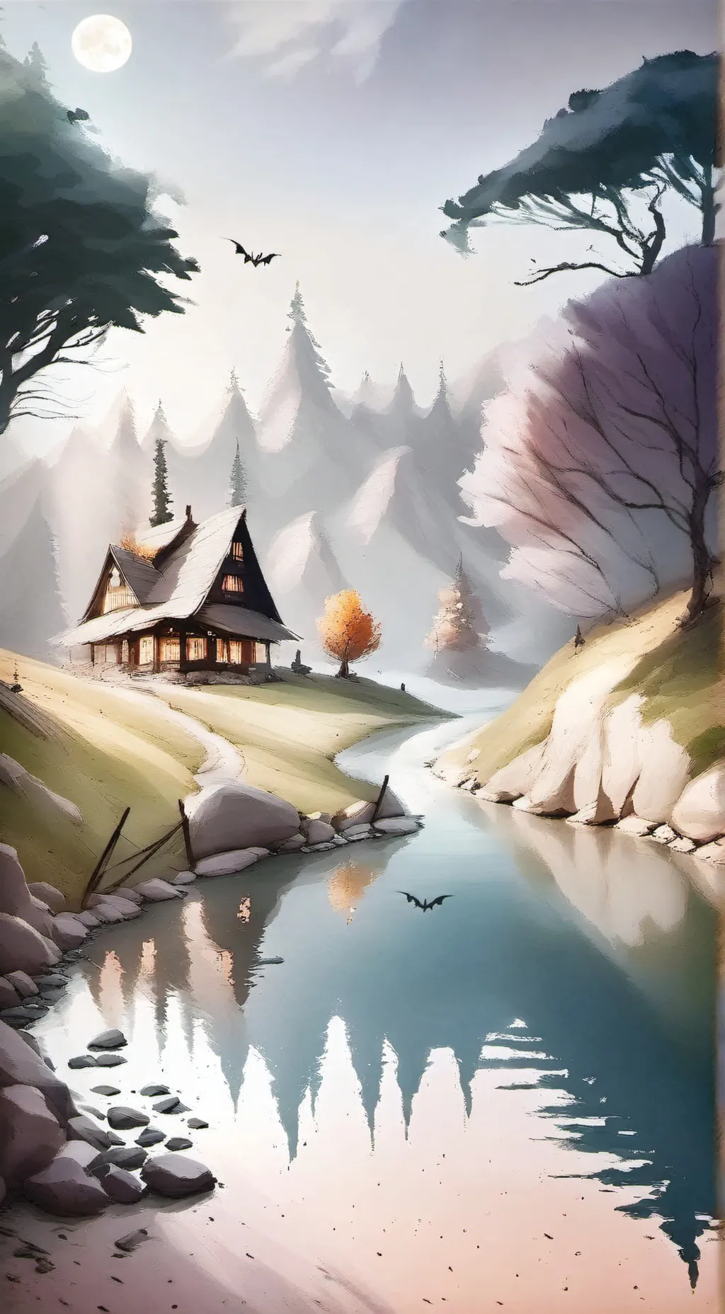 ai character: Toodels and Gourdy background