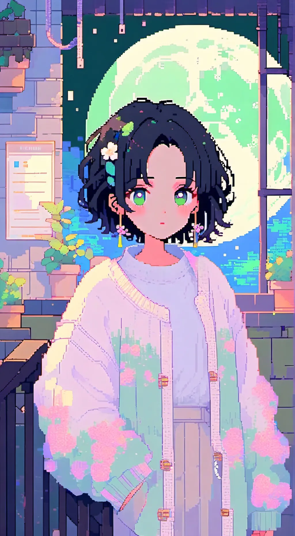 ai character: JJK shirtless  background