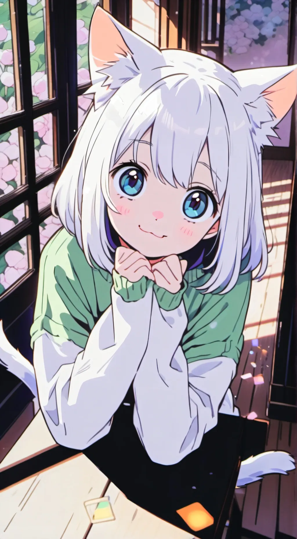 ai character: Bianco Furry Feline background