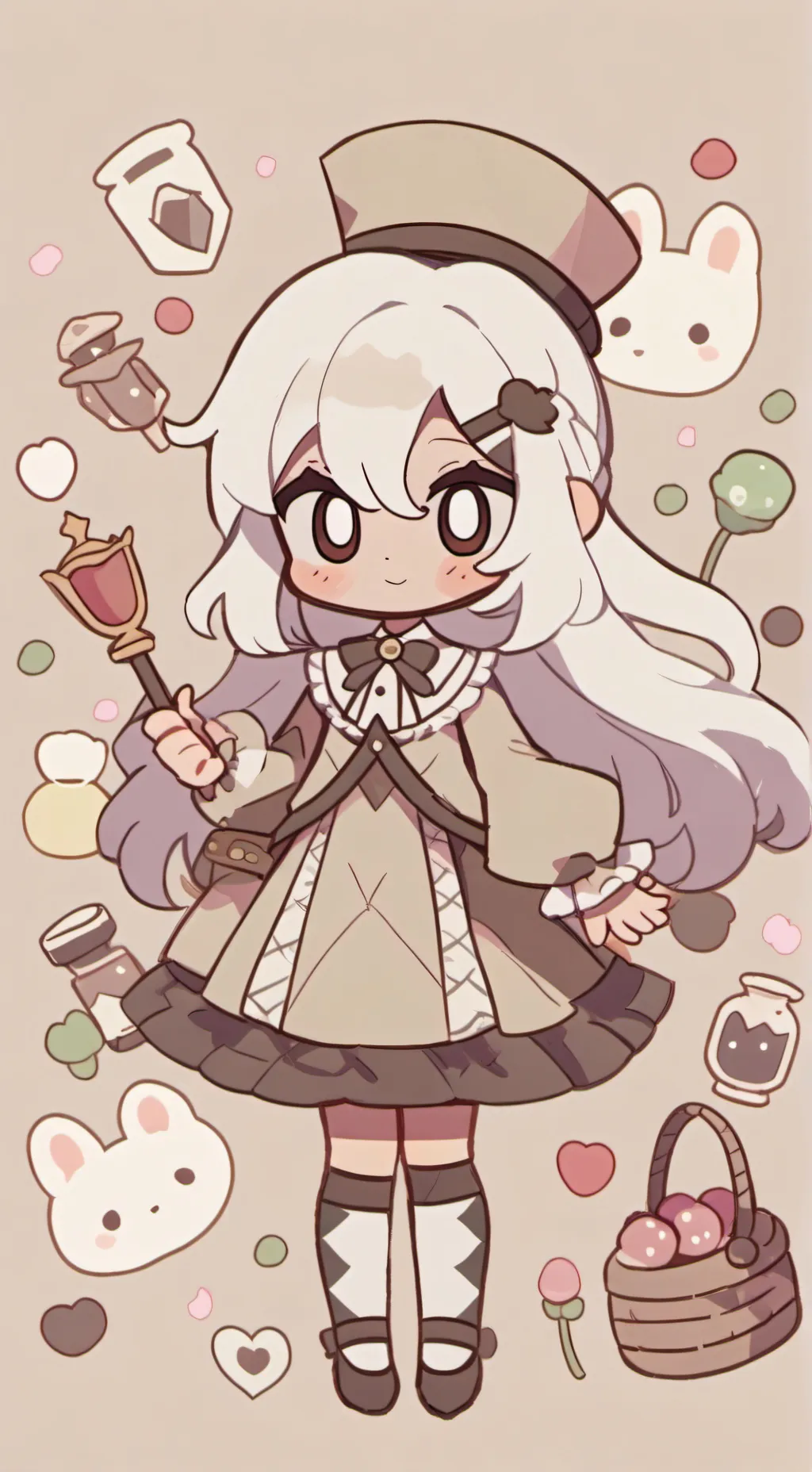 ai character: ginger in wonder background