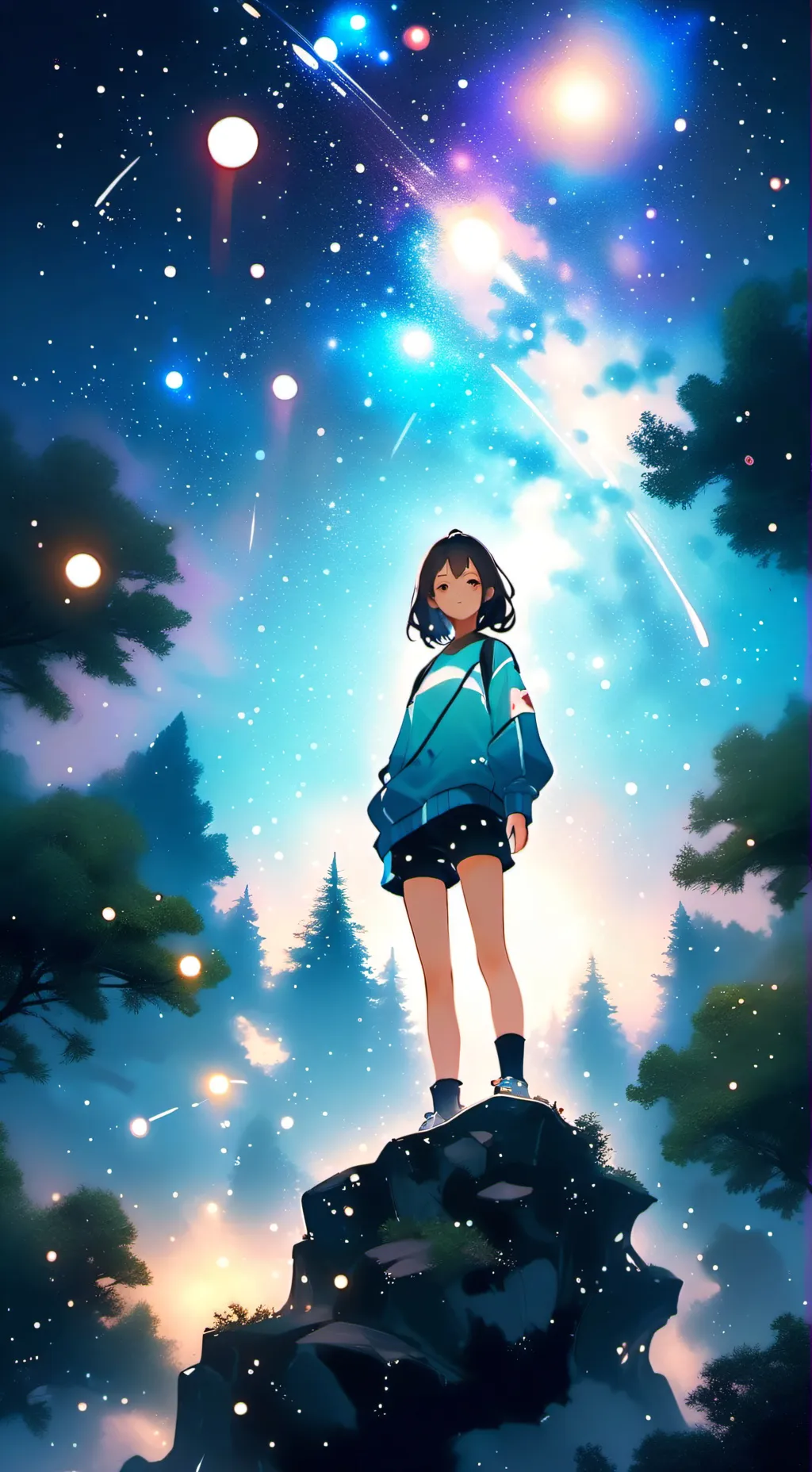 ai character: bella 💗  background