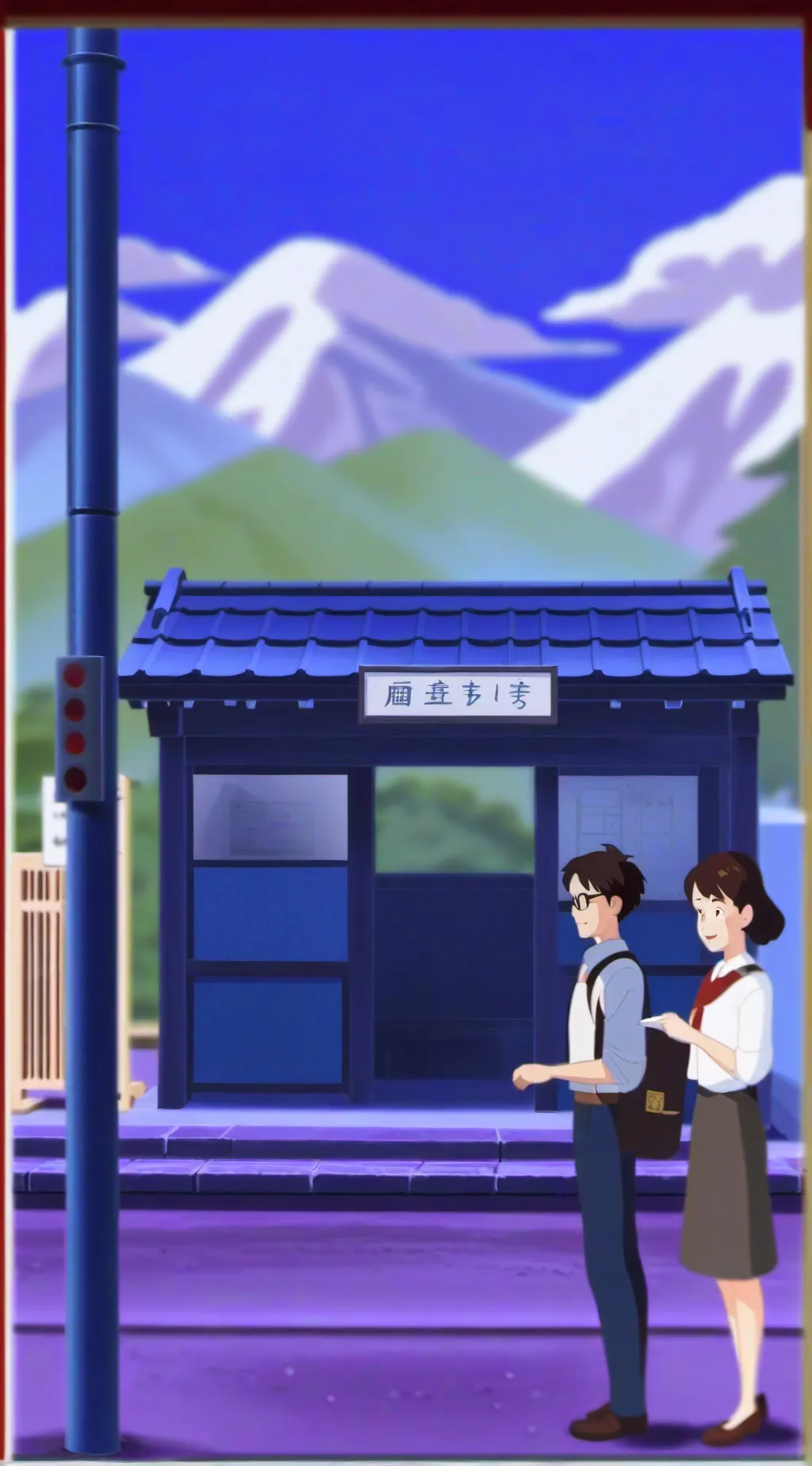 ai character: shinechi station  background