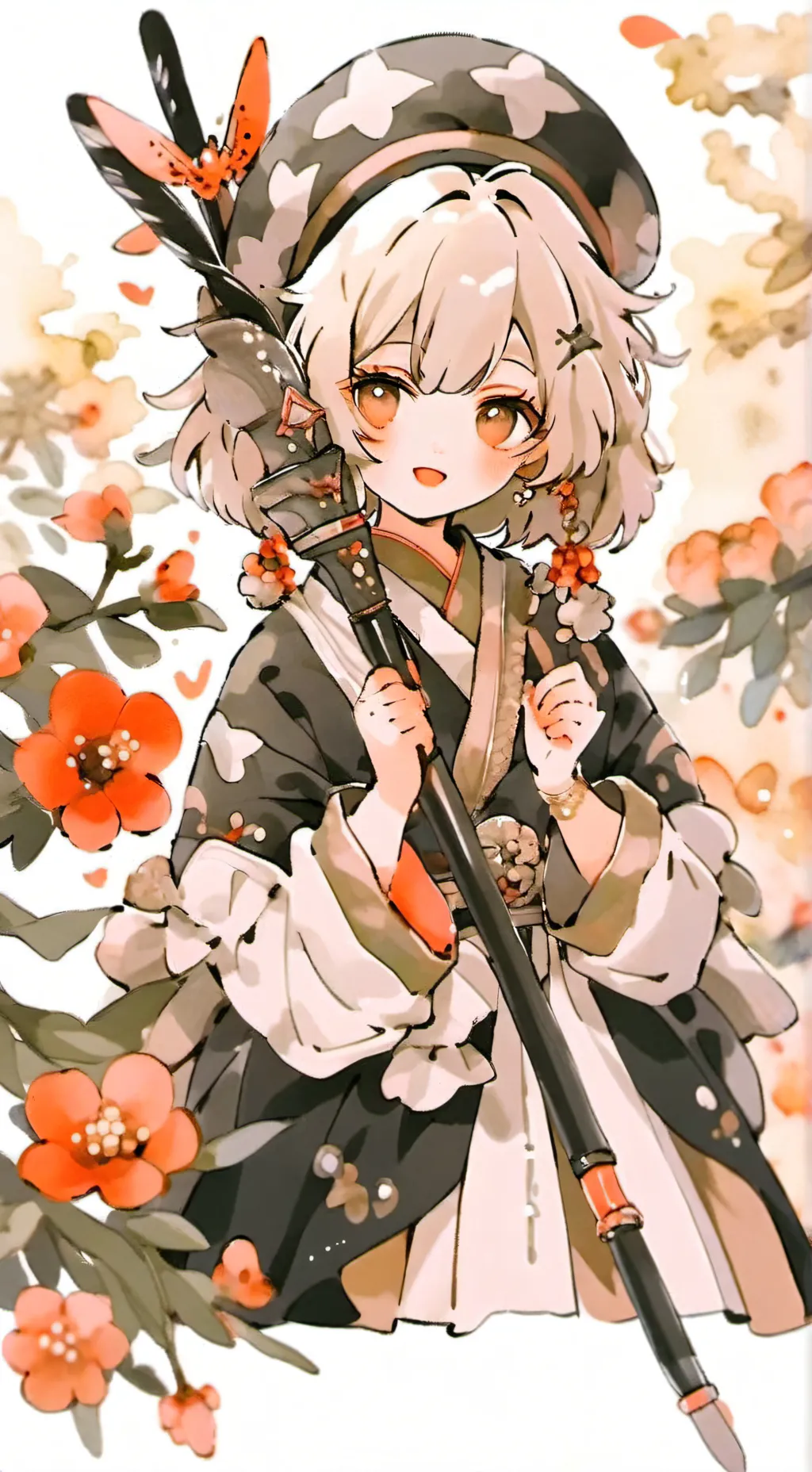 ai character: DANDY!! background