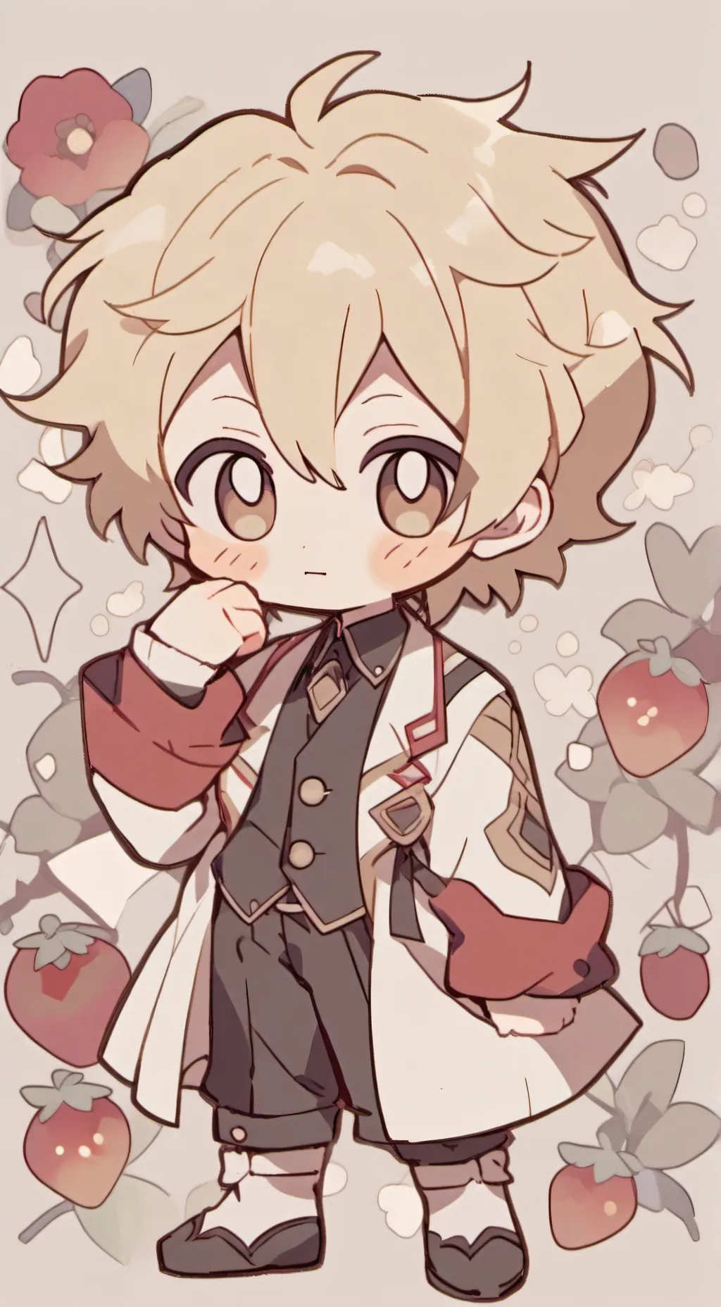 ai character: baby bakugo  background