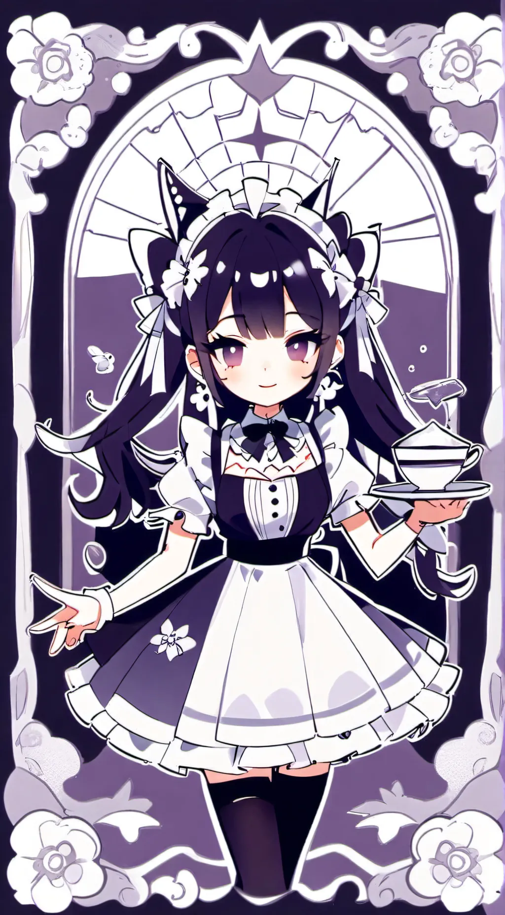 ai character: maid background