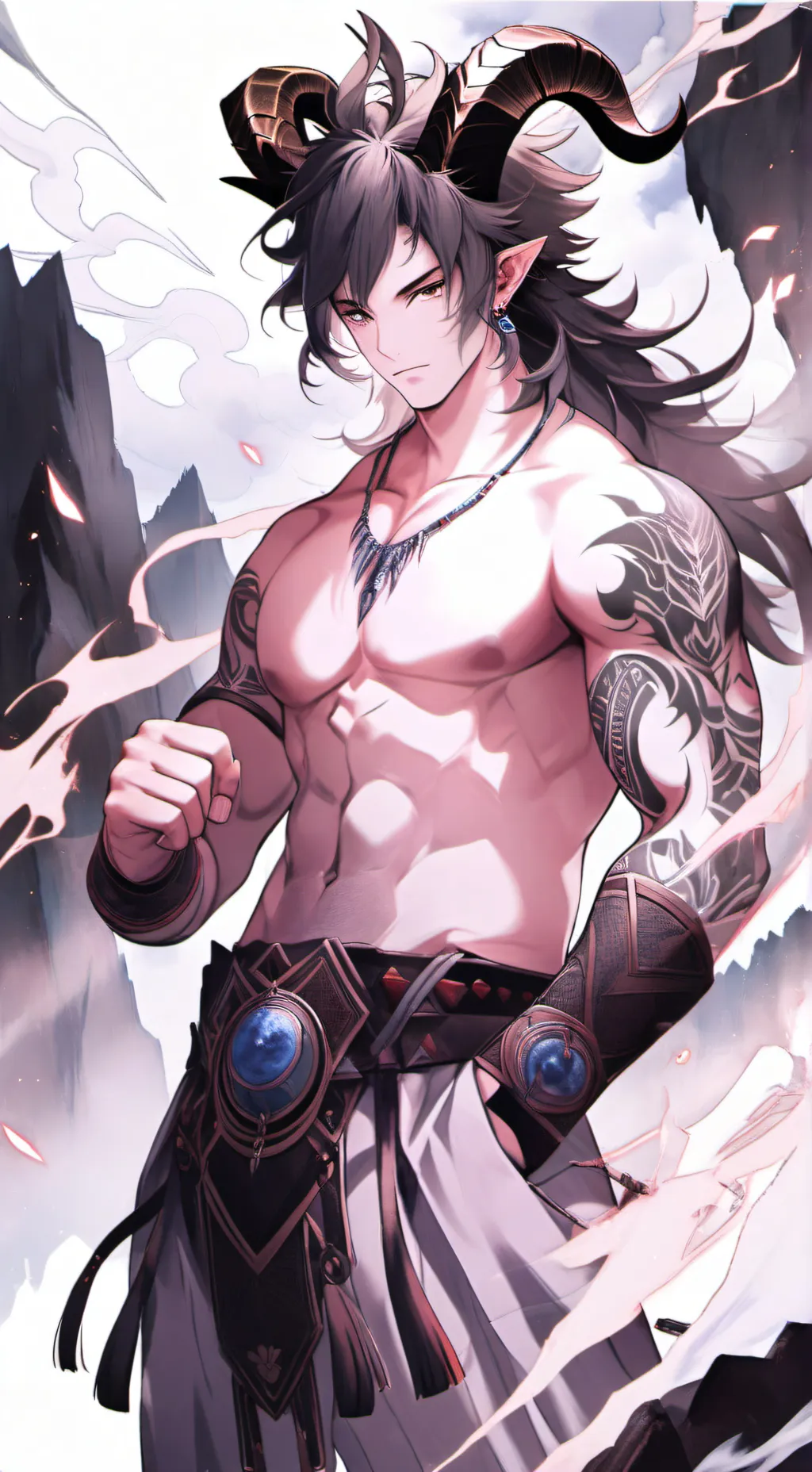 ai character: Ren  background