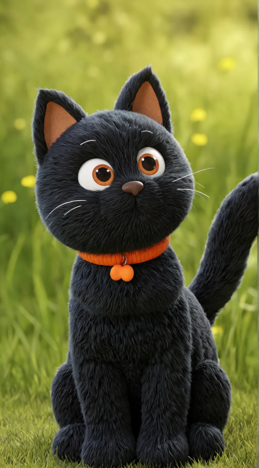 ai character: Plush Cat background