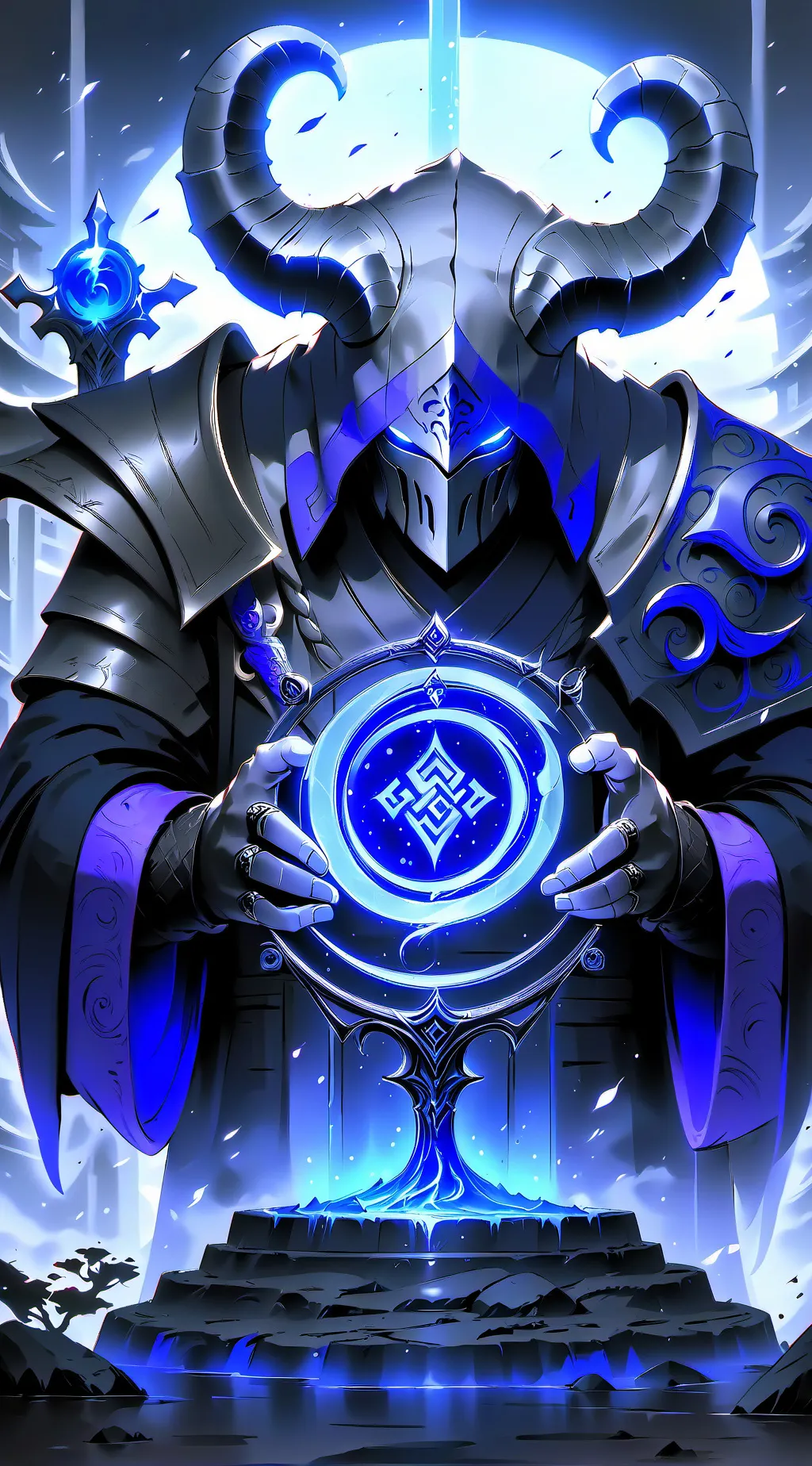 ai character: Azure Sage background