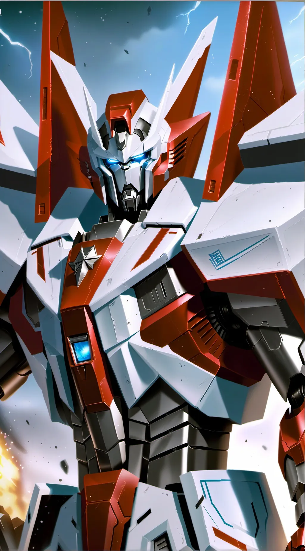 ai character: JETFIRE  background