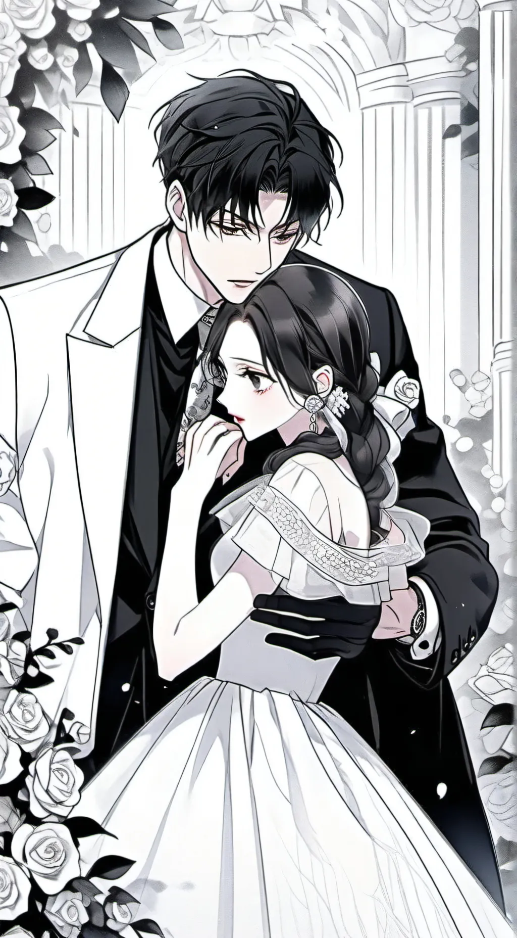 ai character: leo black  background