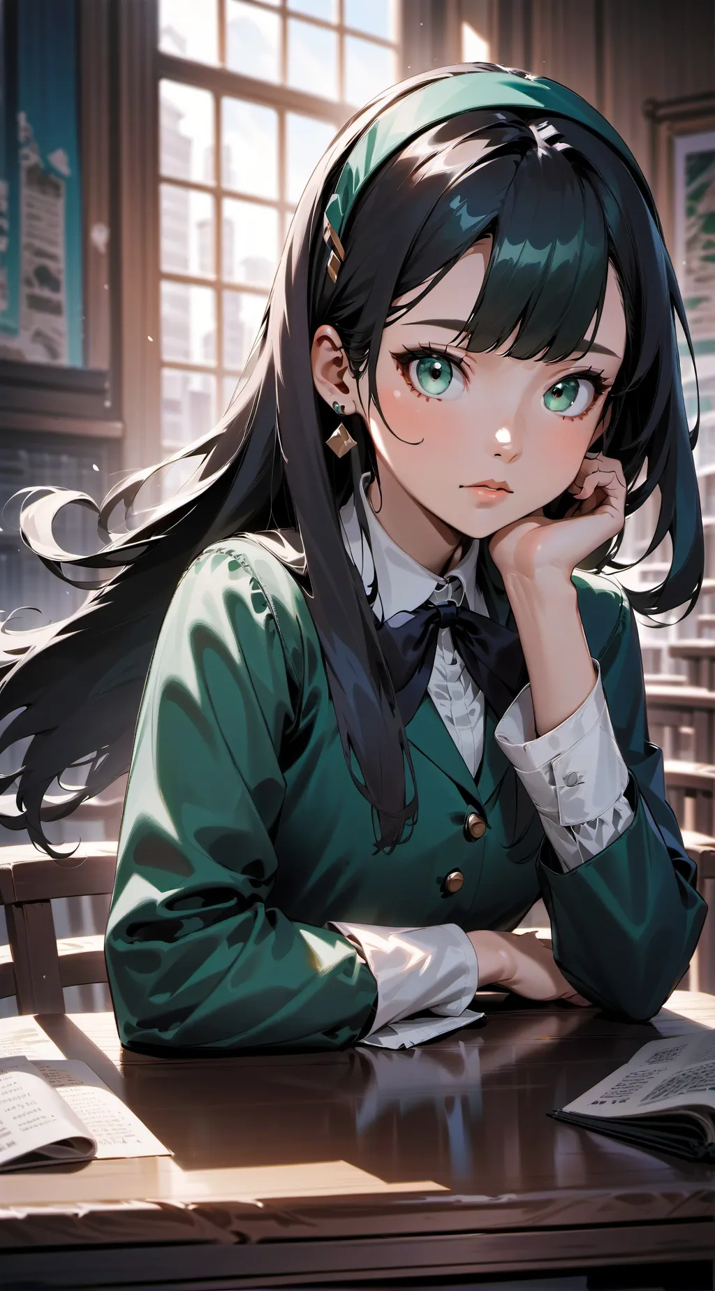 ai character: tsuyu asui (mha) background