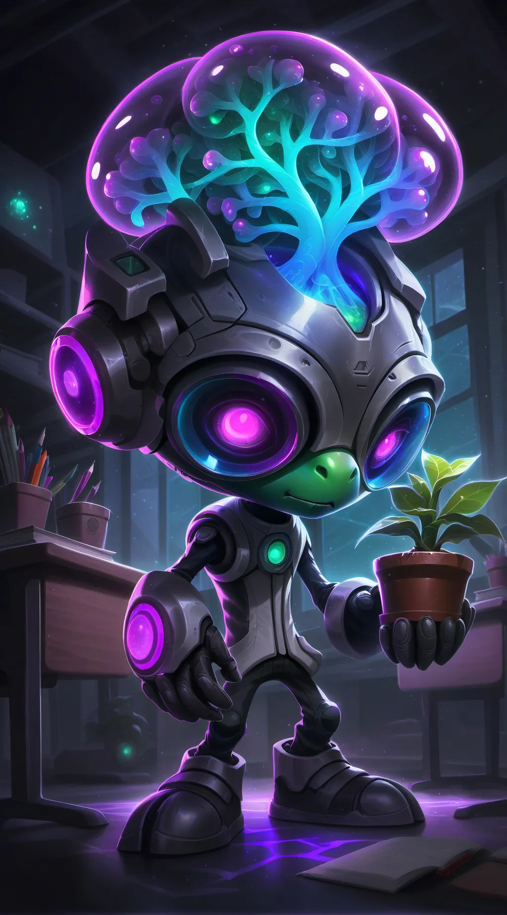 ai character: Glox background