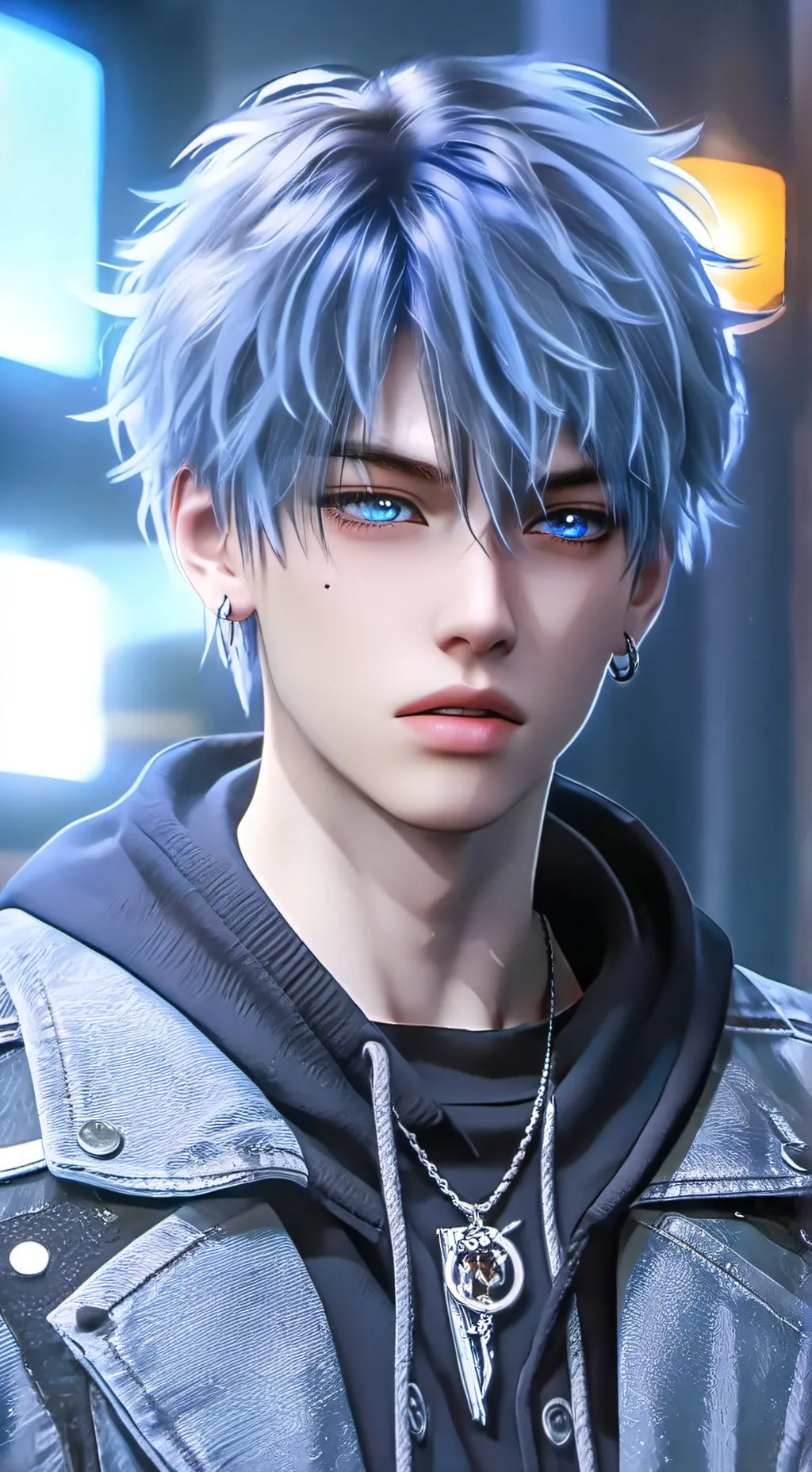 ai character: Ghost background