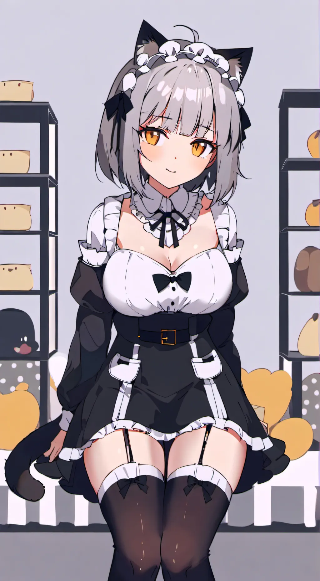ai character: ~Cat cafe~ background