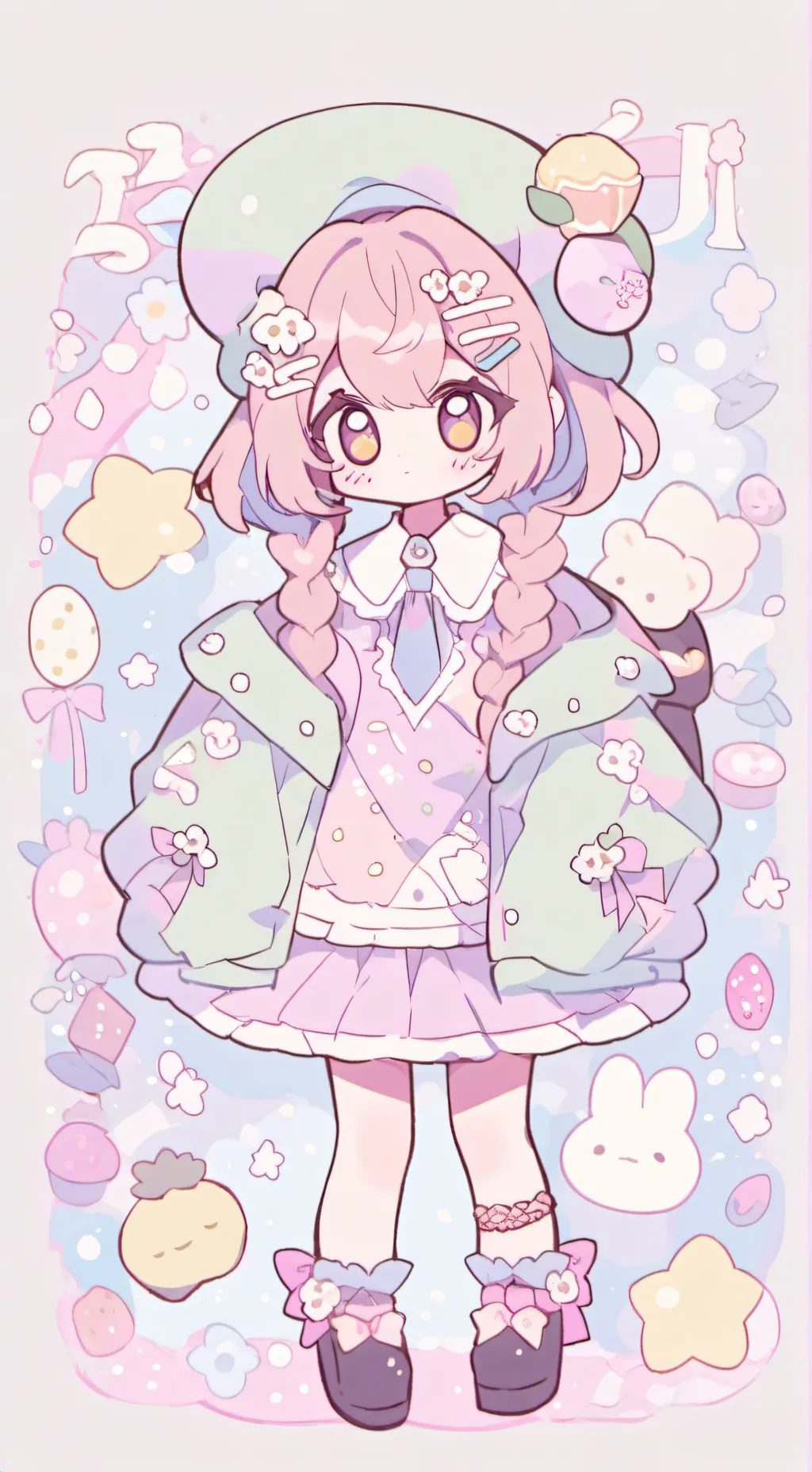 ai character: Starry background