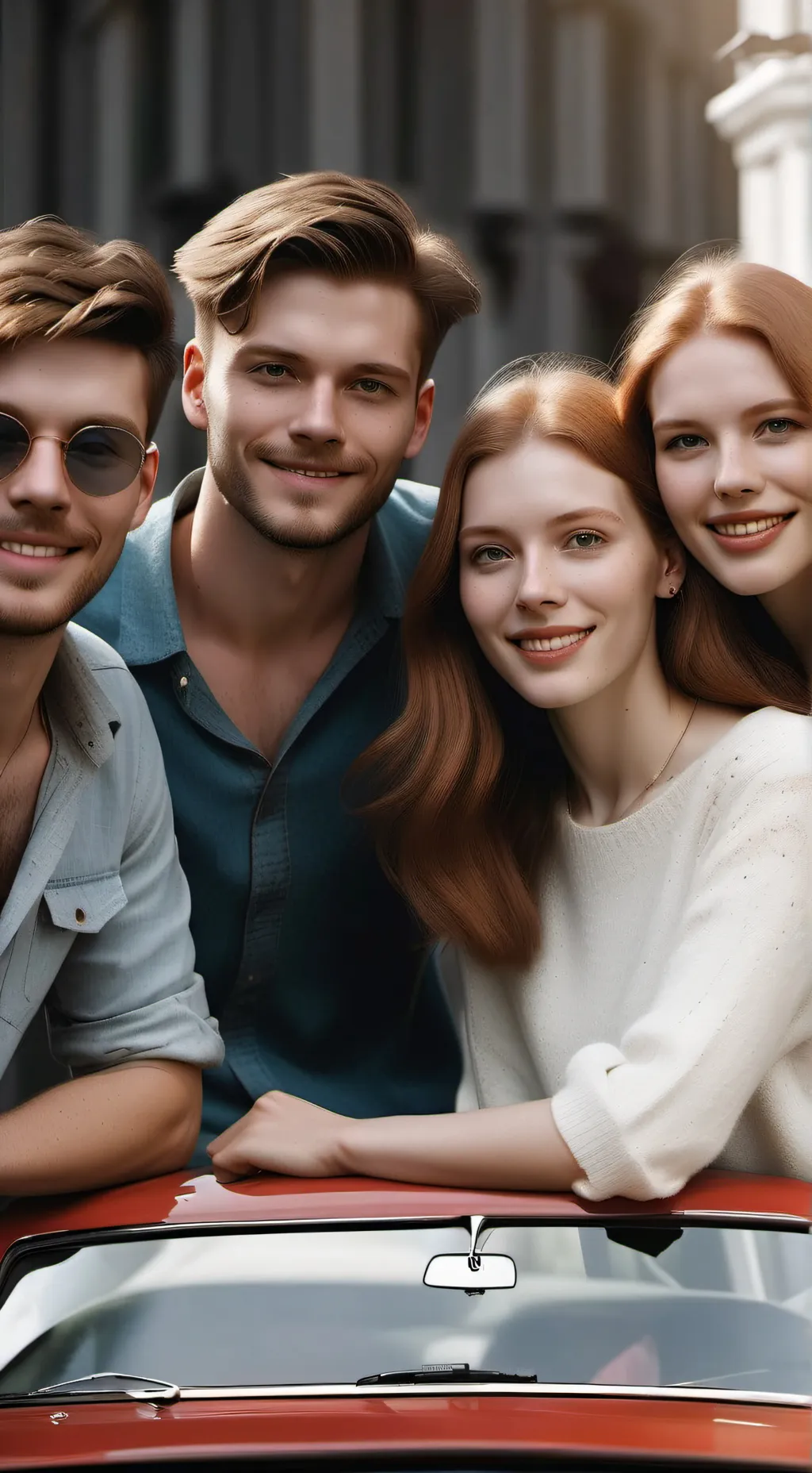 ai character: Road trip  background