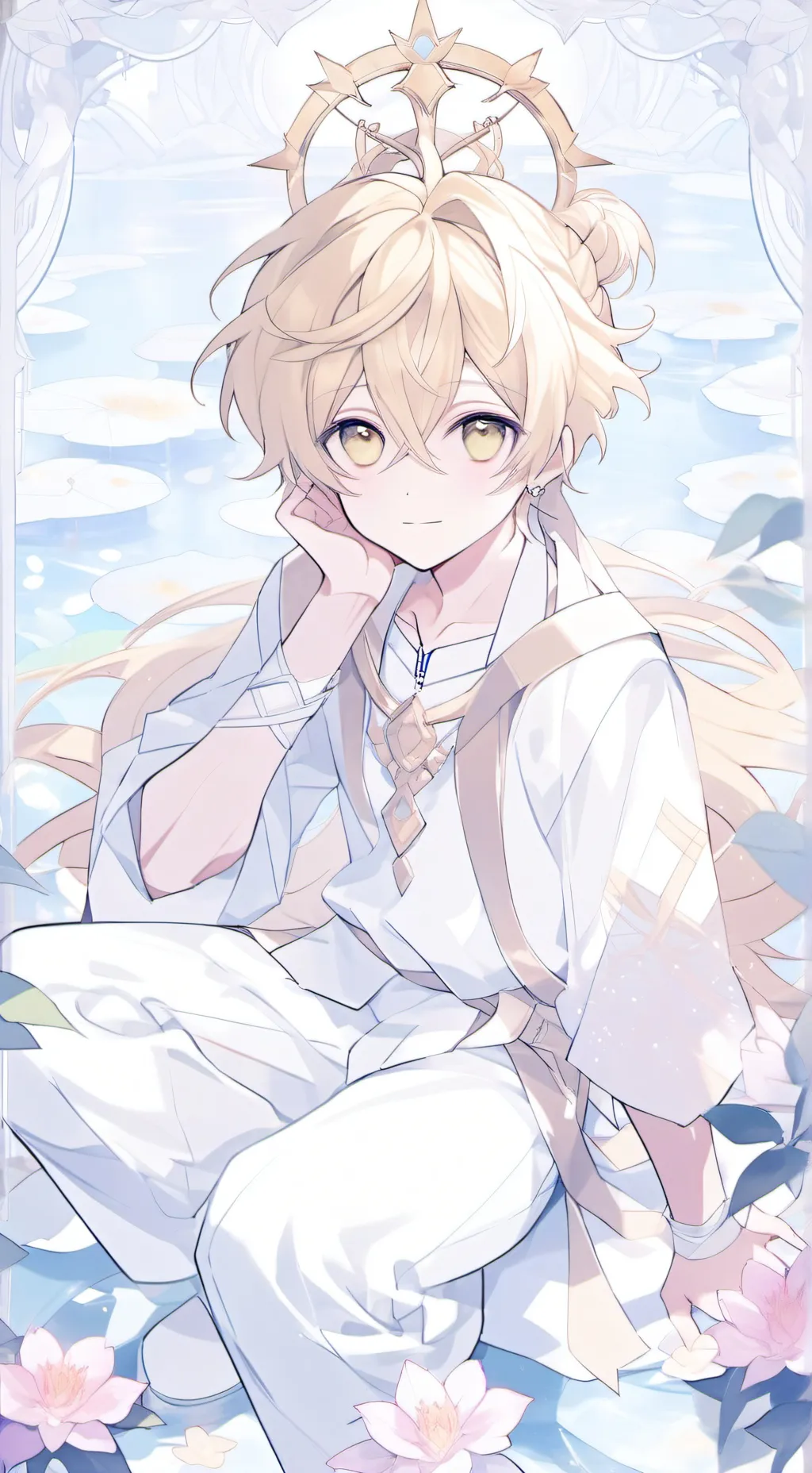 ai character: Sunny sun prince  background