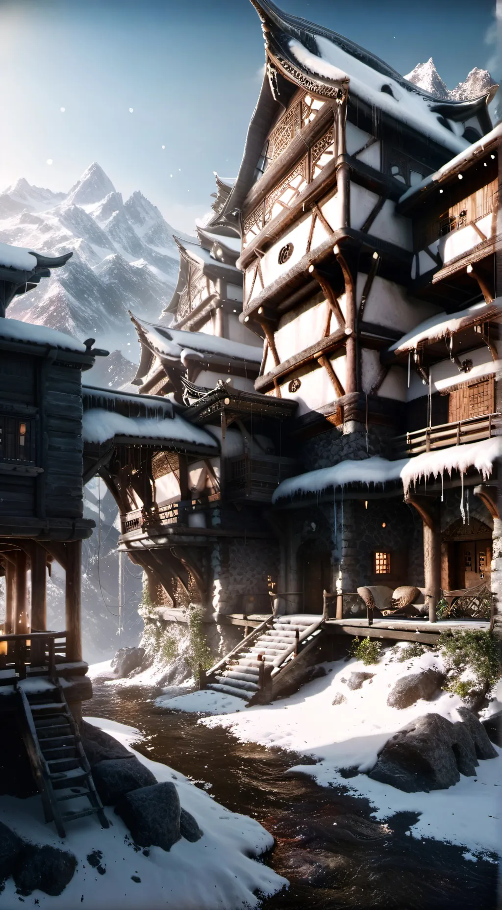 ai character: Winter Zombies background