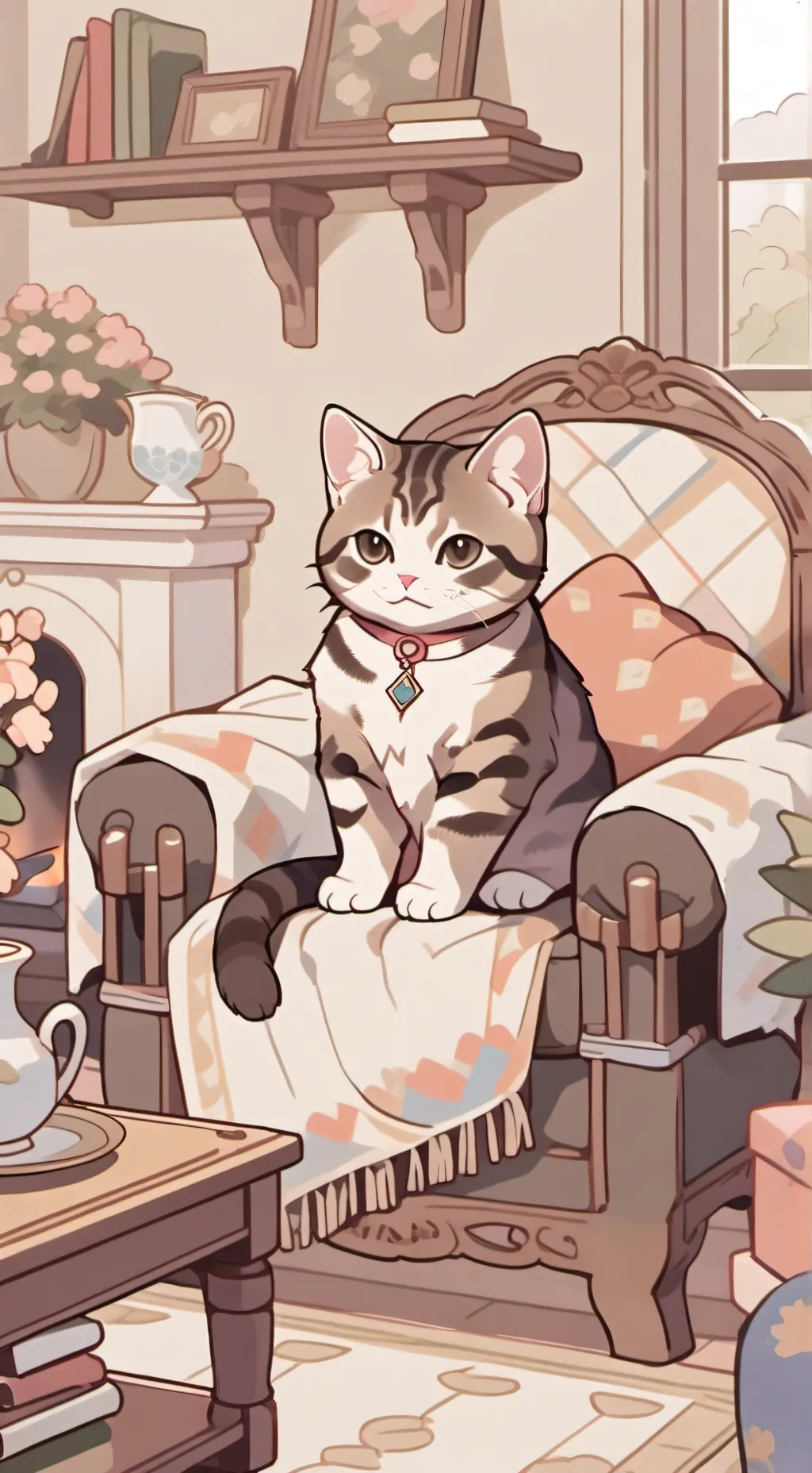 ai character: Cat background