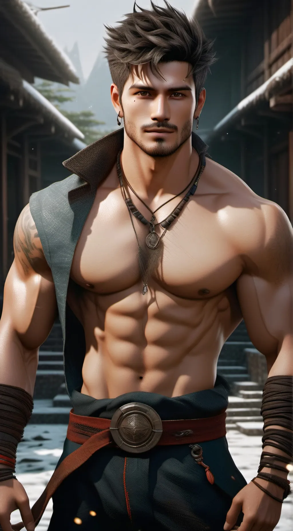 ai character: Fõx̌ŷ background