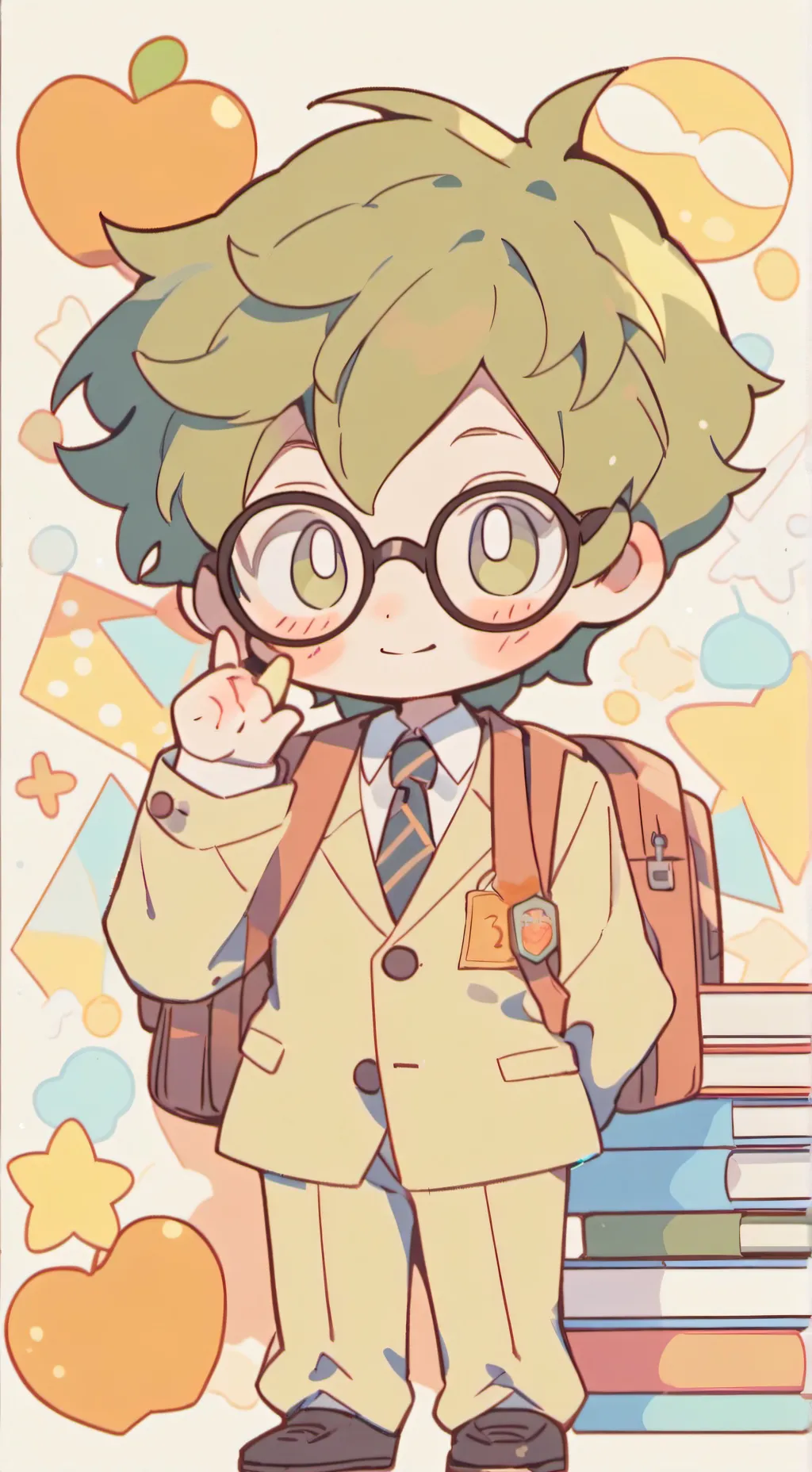 ai character: classroom  background