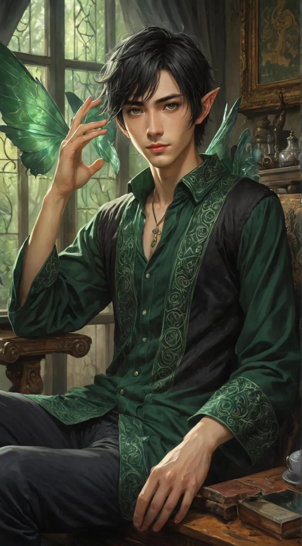 ai character: Mark background