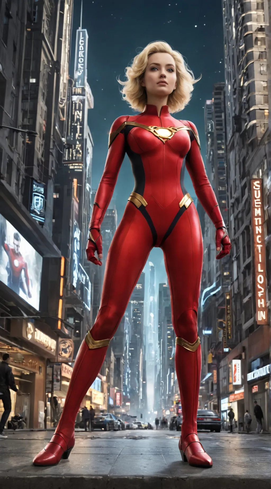 ai character: Future Girl background