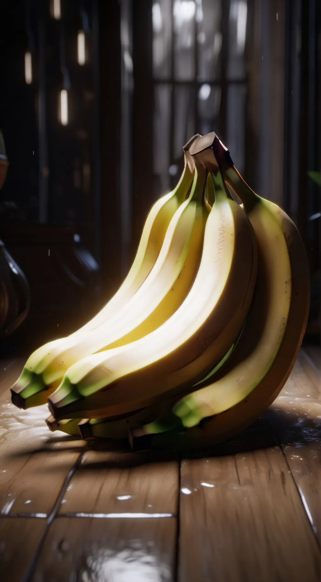 ai character: banana background