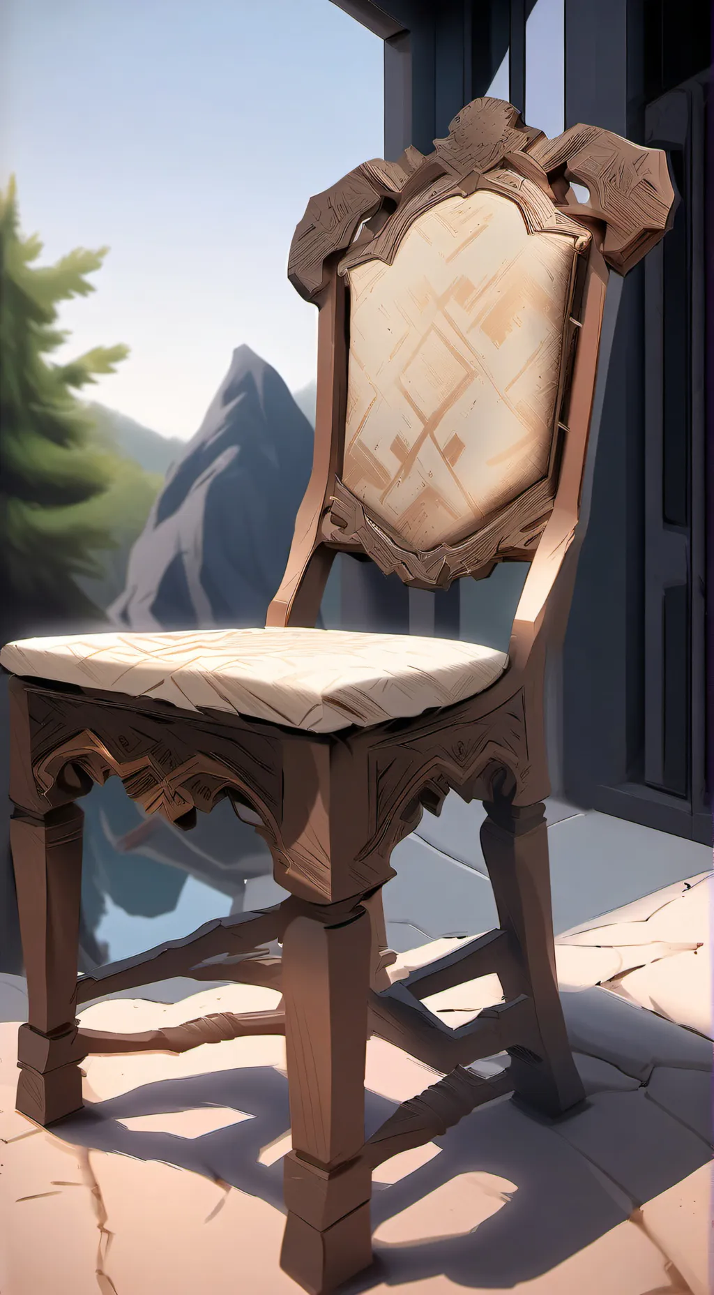 ai character: chair. background
