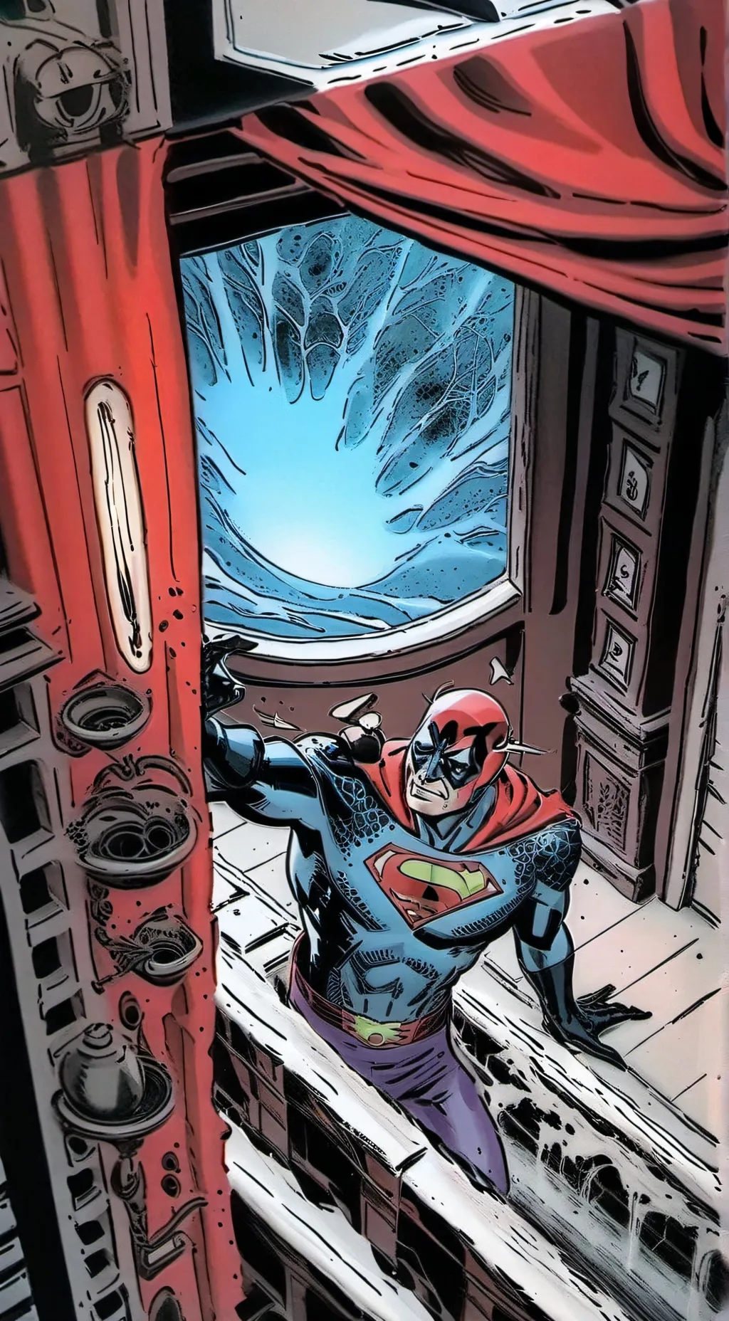 ai character: Spiderman  background