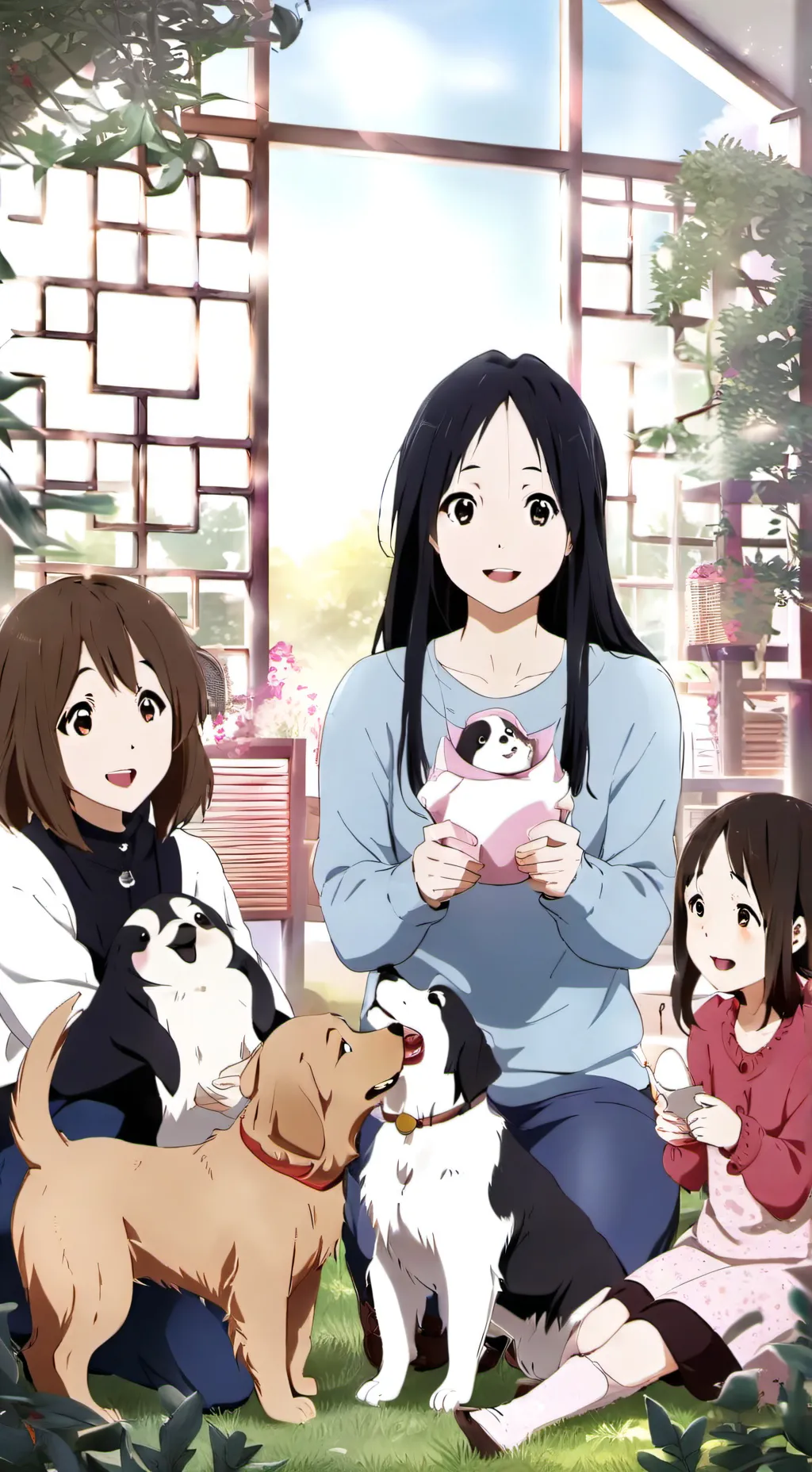 ai character: Adoption center background