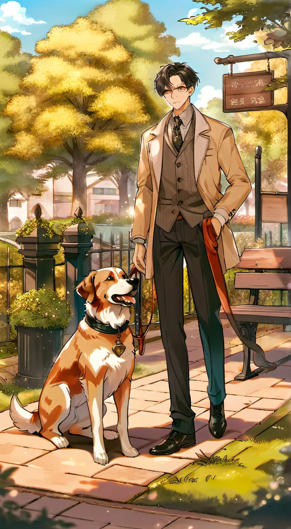 ai character: Service dog background