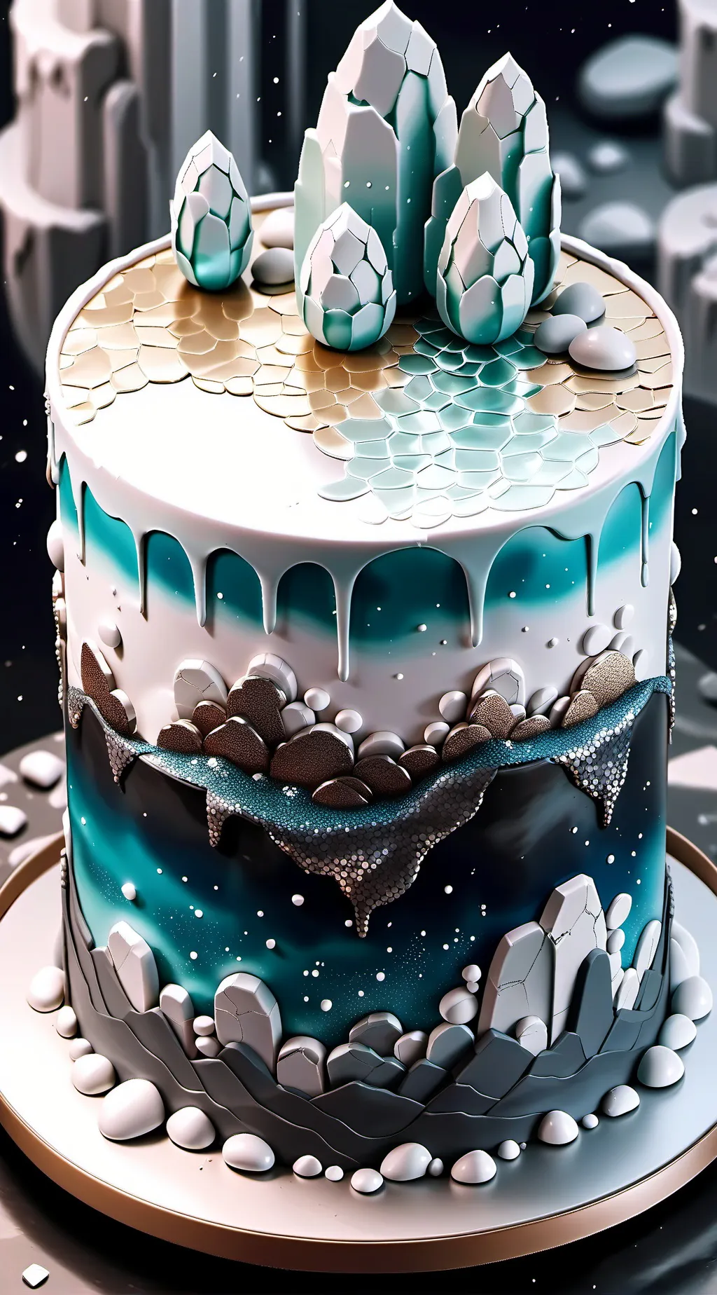 ai character: Pebble's Bday! 🪨🍰 background