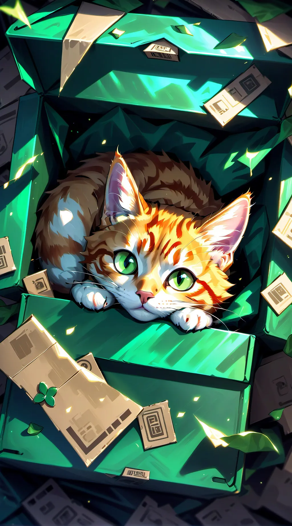 ai character: gatito background