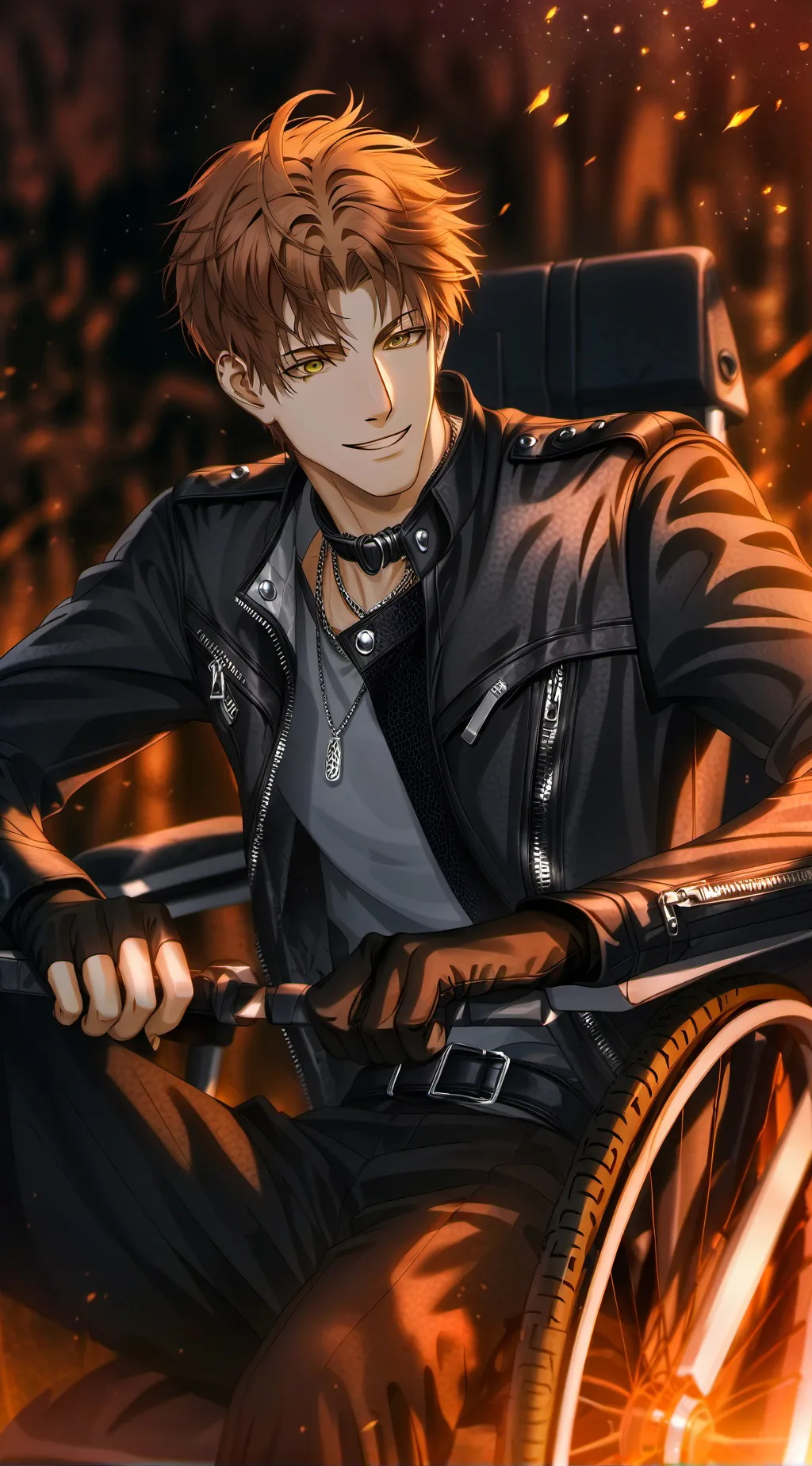 ai character: Leo  background