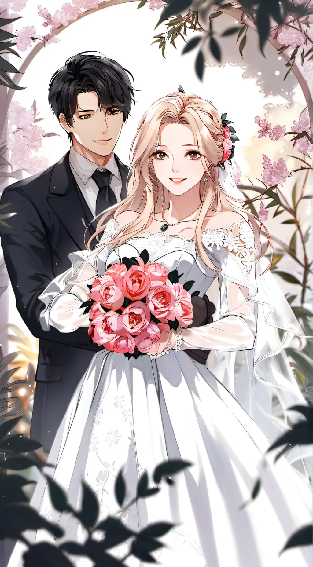 ai character: Edrian and lily background