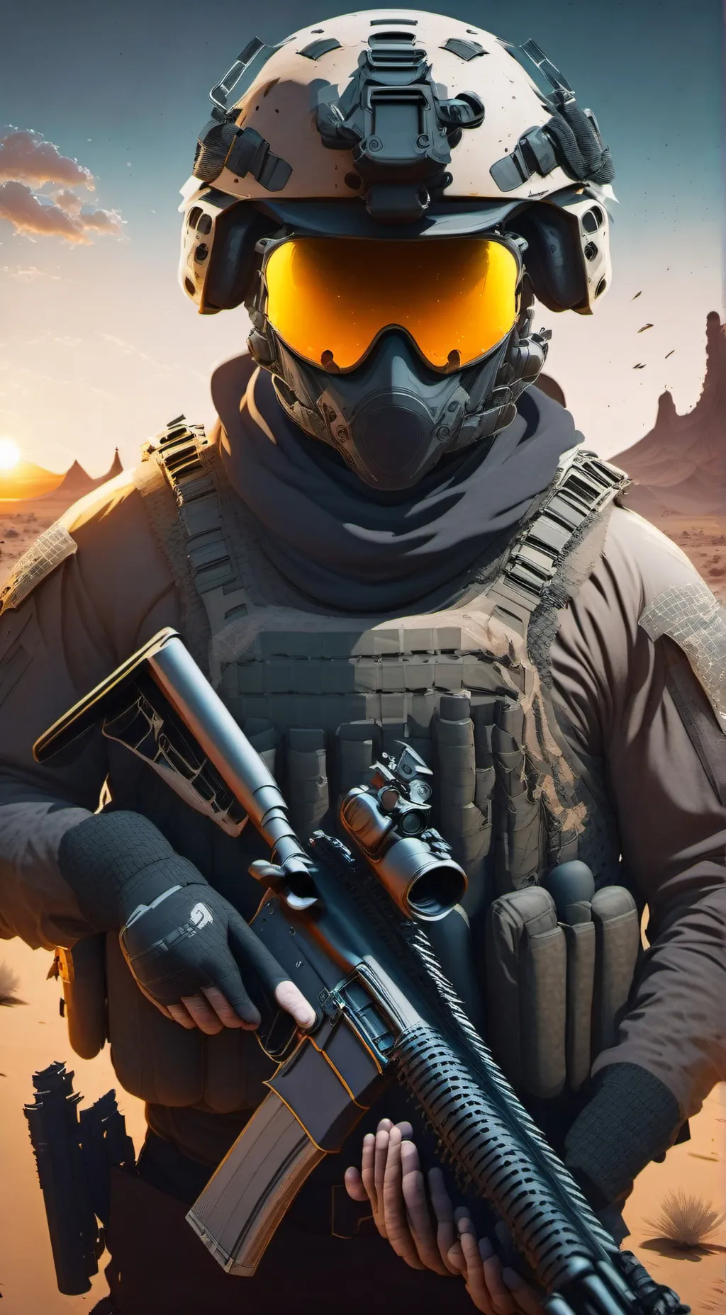 ai character: Ghost background