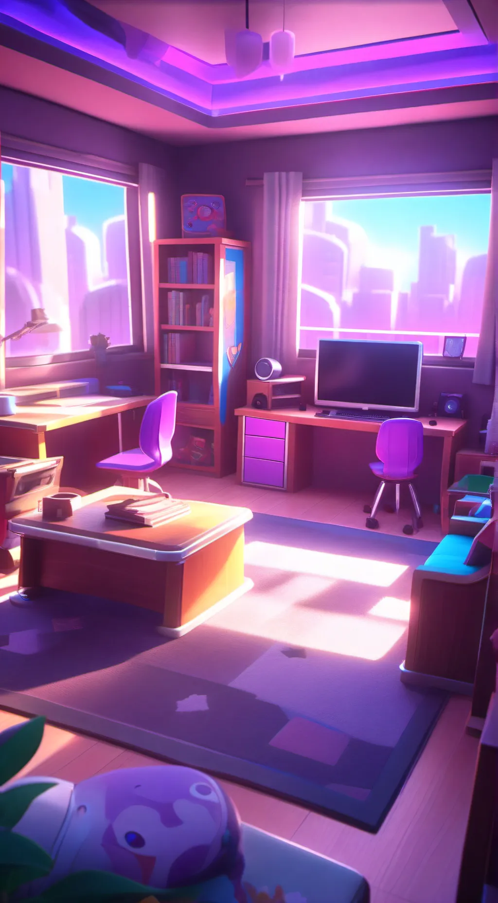 ai character: Baldi basics! background