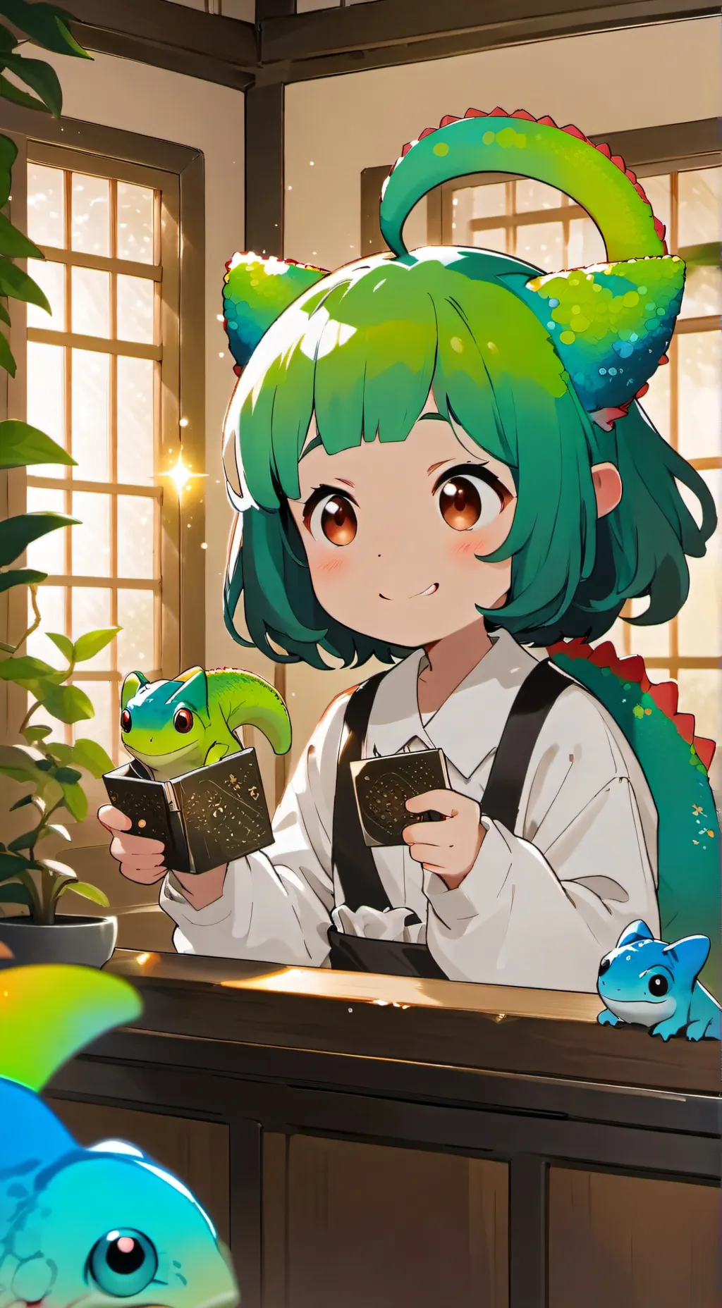 ai character: Chameleon Spirit background