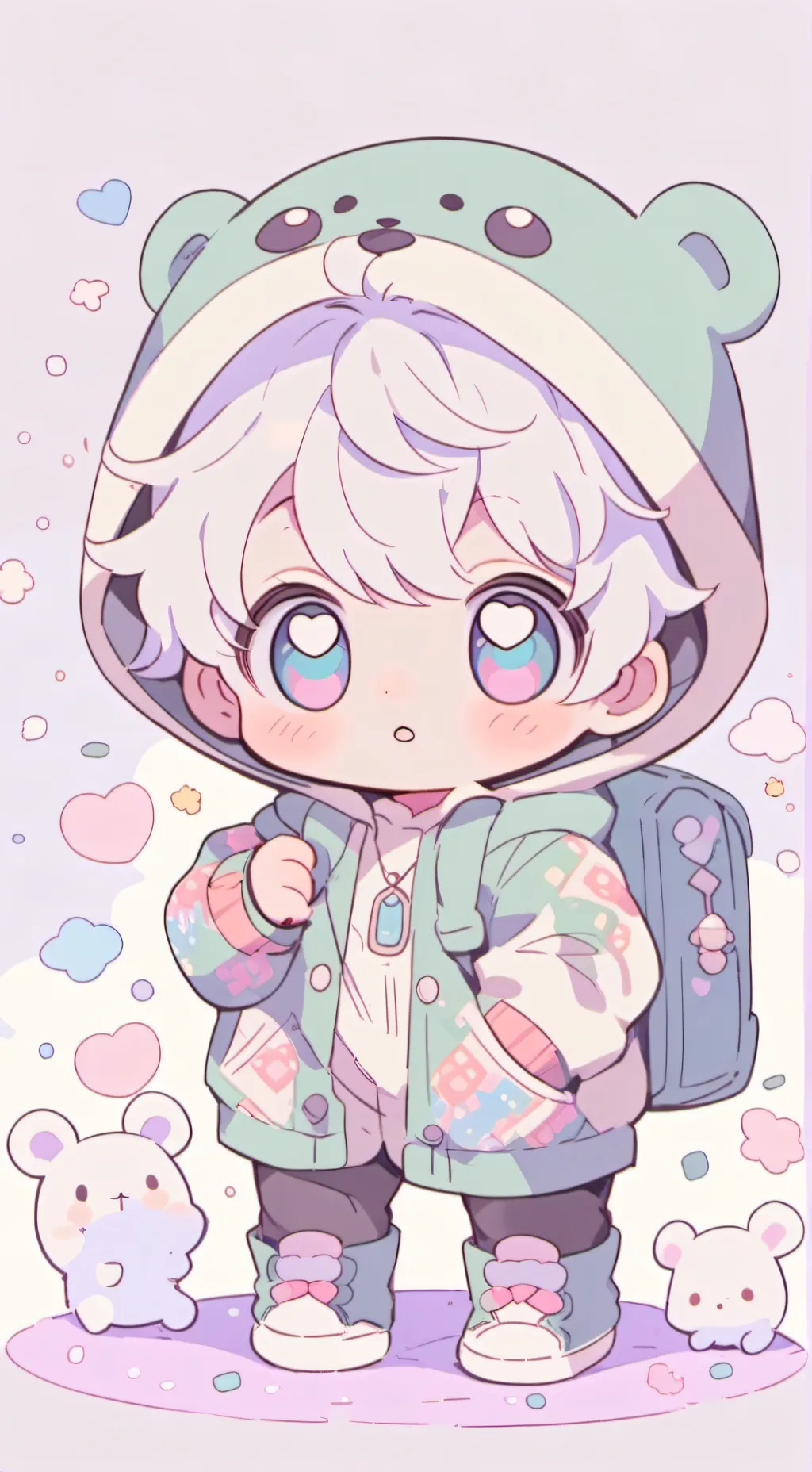 ai character: Abandoned baby background