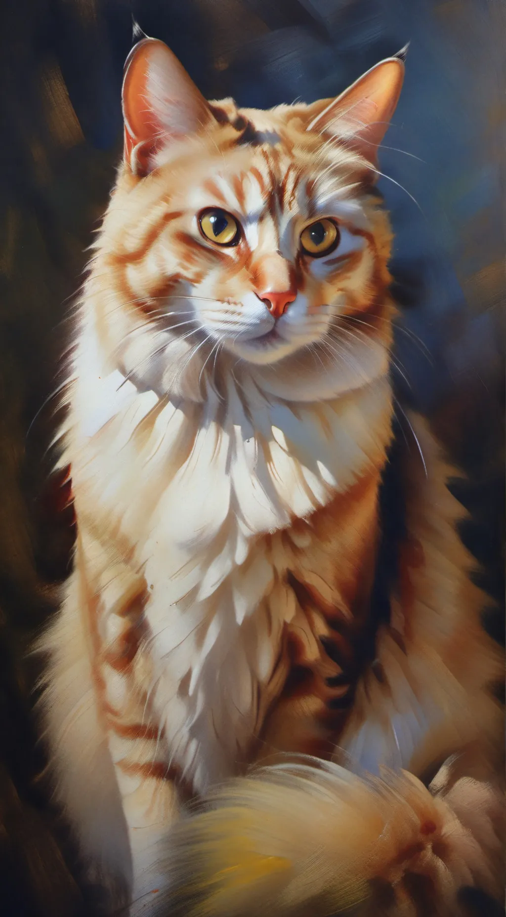 ai character: my cat named Peppa background