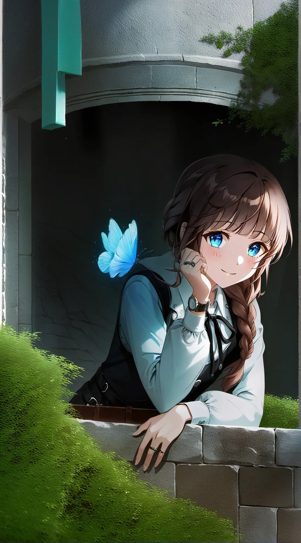 ai character: Hina  background