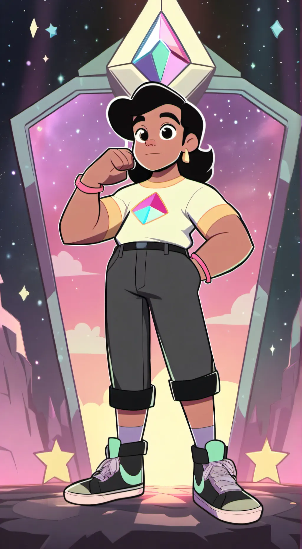 ai character: Steven Universe  background