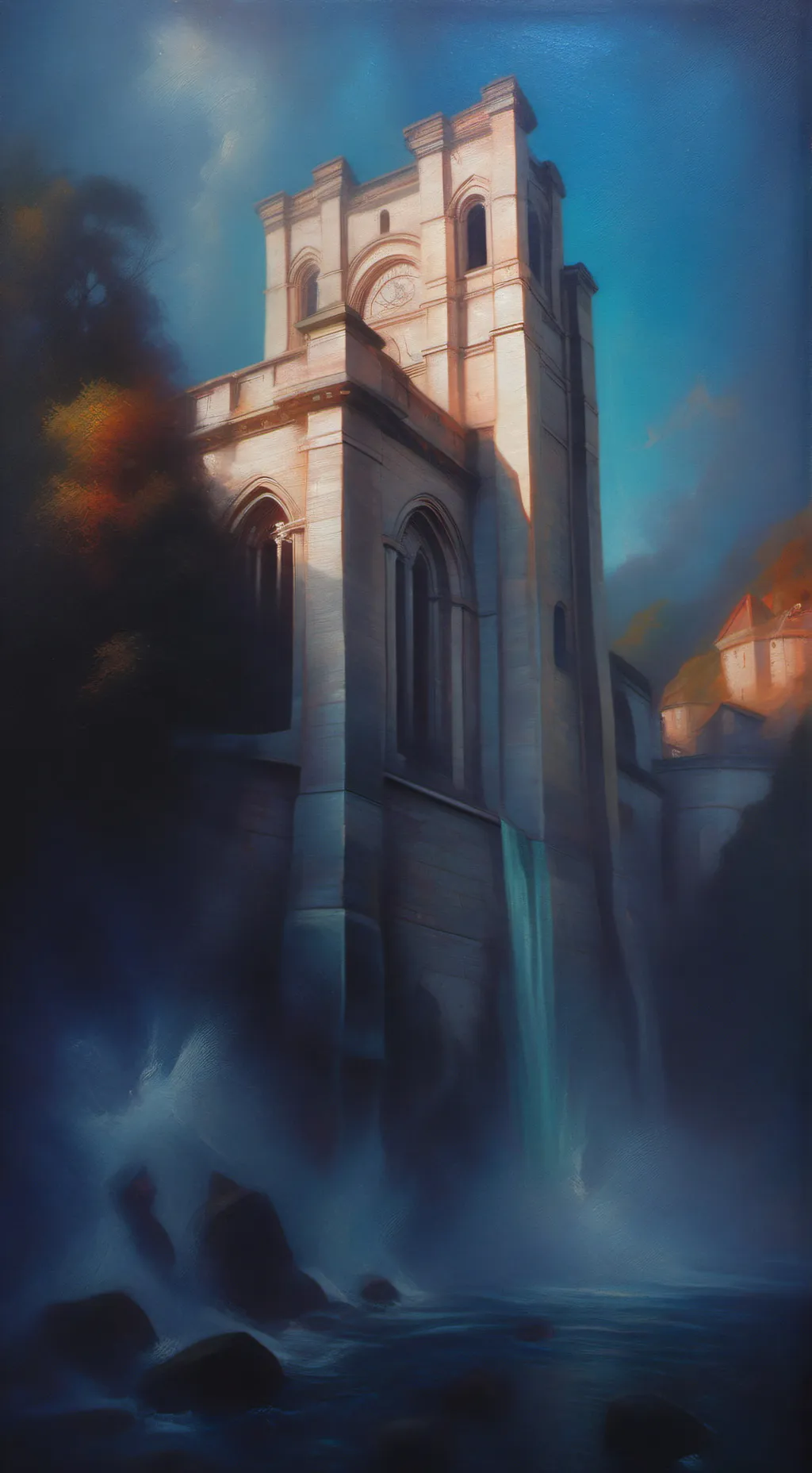 ai character: fábrica estranha  background